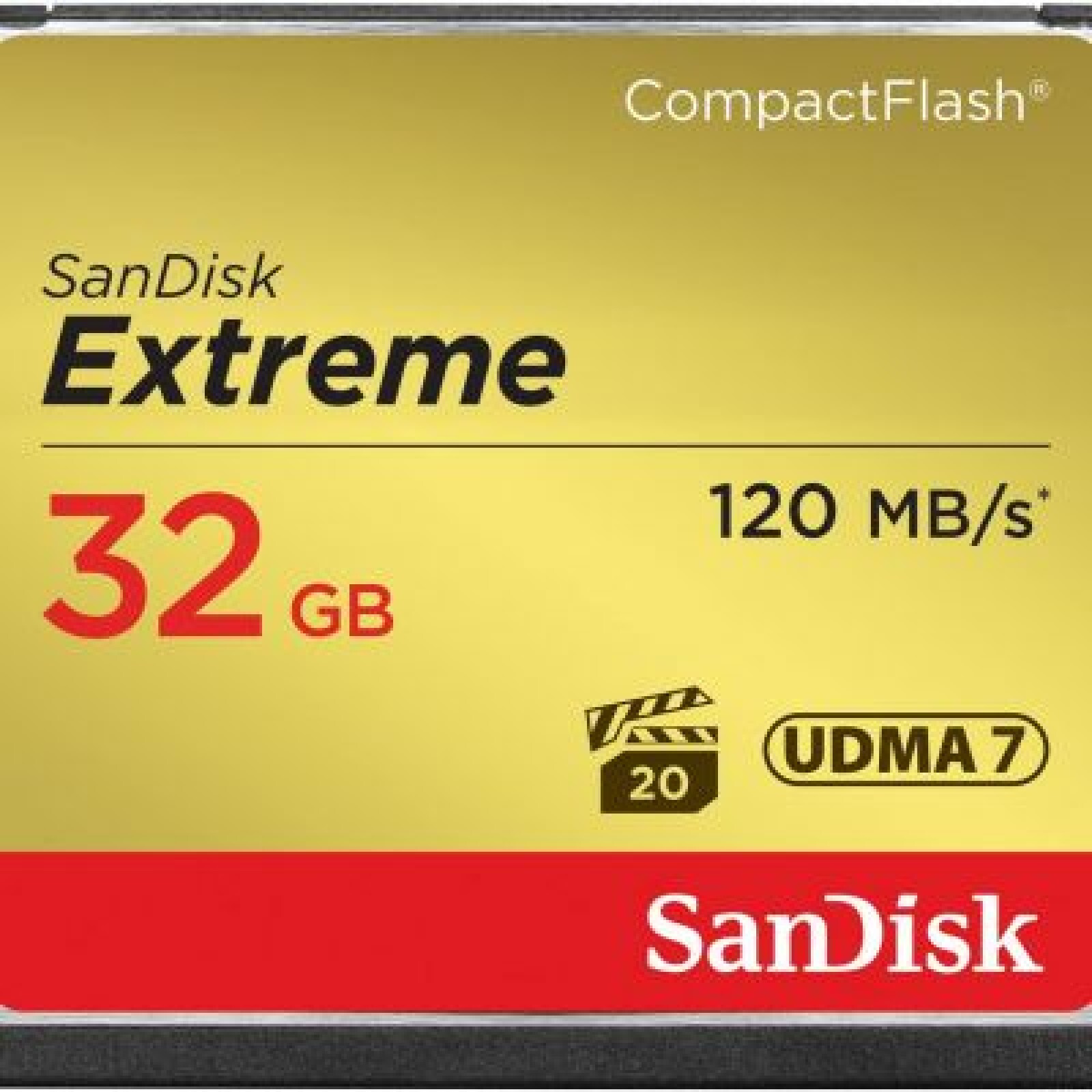 Carte mémoire CompactFlash UDMA7 SanDisk Extreme 32 Go - Photo 1 sur 1