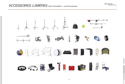 Location Caméra RED + éclairage + chef opérateur + 2 techniciens + van (Pack "Intermédiaire")