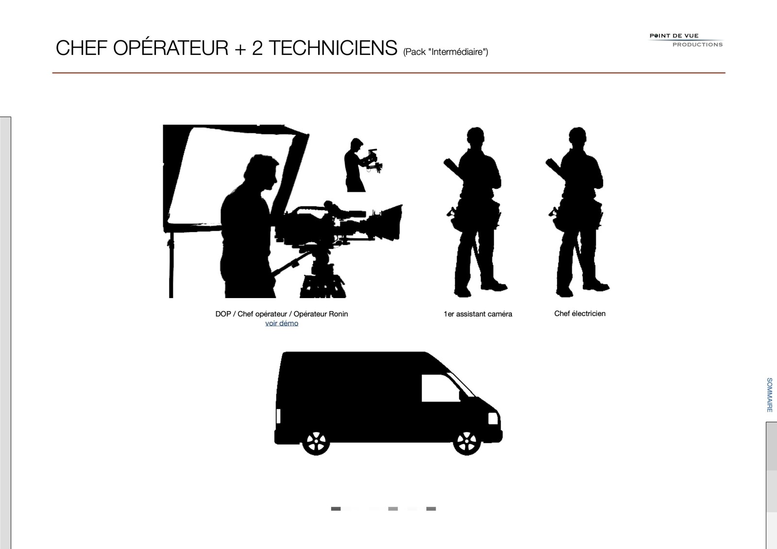 Caméra RED + éclairage + chef opérateur + 2 techniciens + van (Pack "Intermédiaire") - Photo 4 sur 9