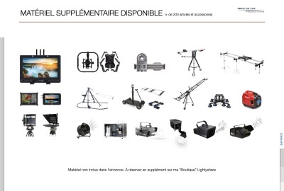 Location Caméra RED + cadreur + 1 technicien + véhicule