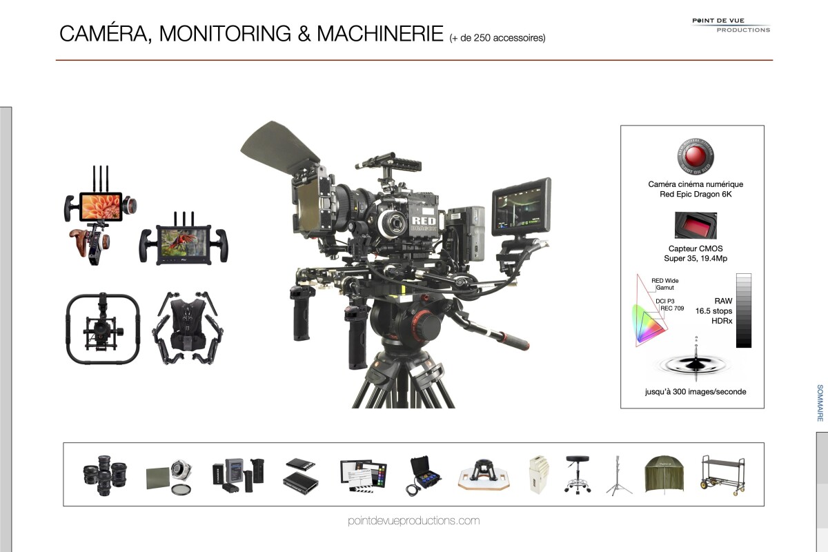 Location Caméra RED + Ronin + opérateur + 1 technicien + véhicule - Lightyshare