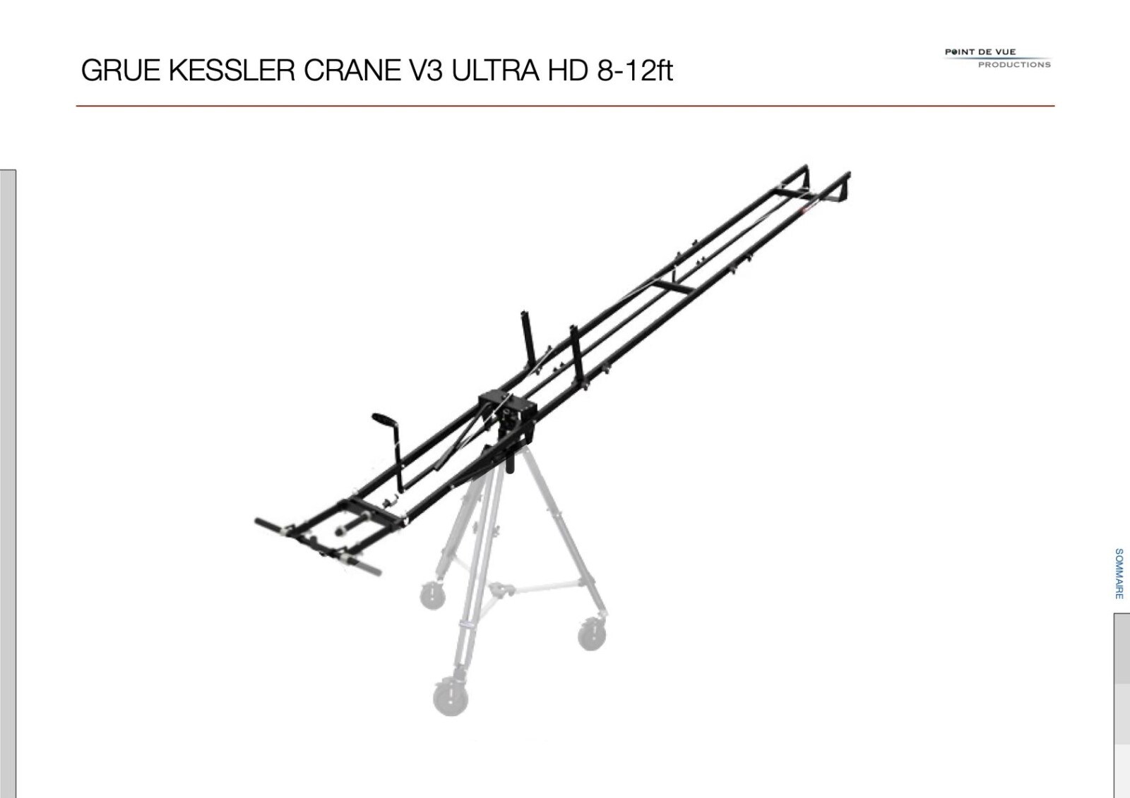 Grue Kessler Crane V3 Ultra HD 8-12ft - Photo 1 sur 9