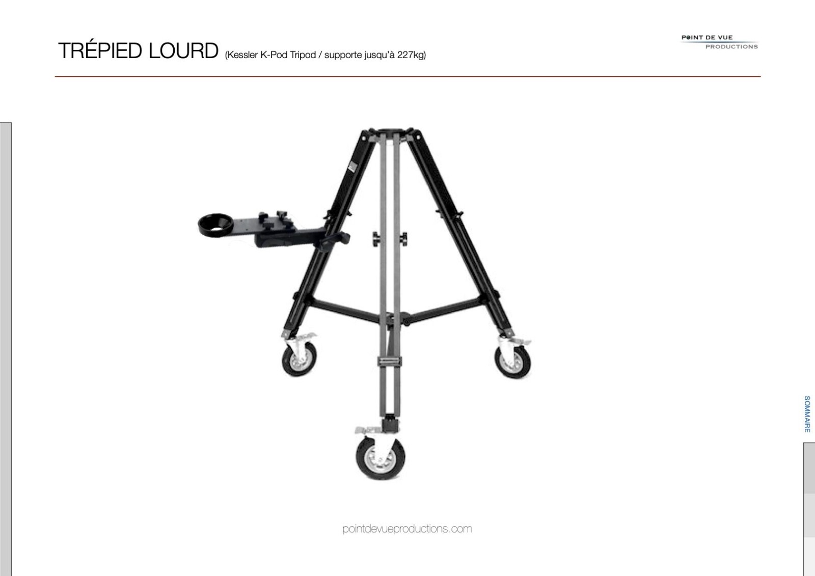 Trépied lourd Kessler K-Pod - Photo 1 sur 9