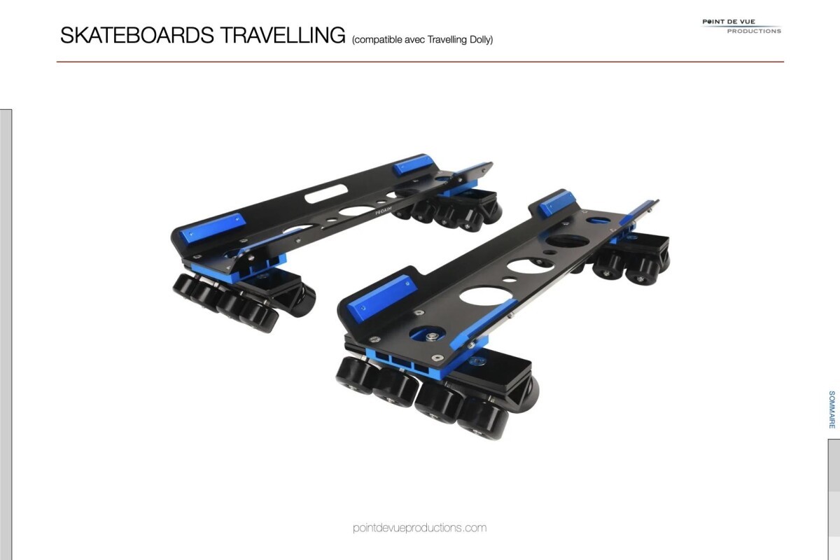 Location Skateboards travelling (Proaim Skateboard Plus Kit pour "Dolly Travelling") - Lightyshare