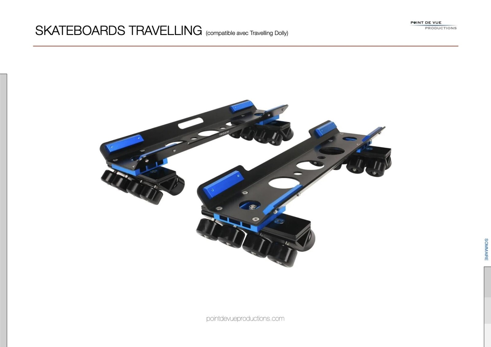 Skateboards travelling (Proaim Skateboard Plus Kit pour "Dolly Travelling") - Photo 1 sur 9