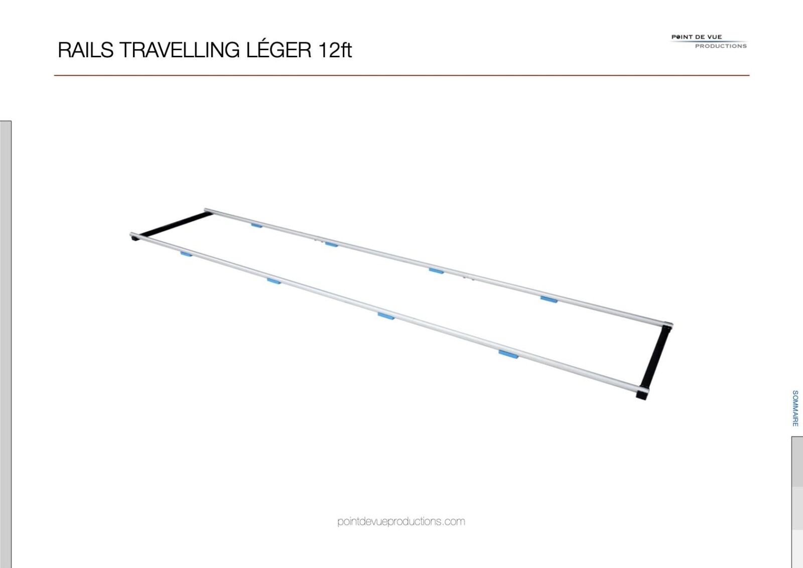 Rails travelling léger 12ft (droits) - Photo 1 sur 9