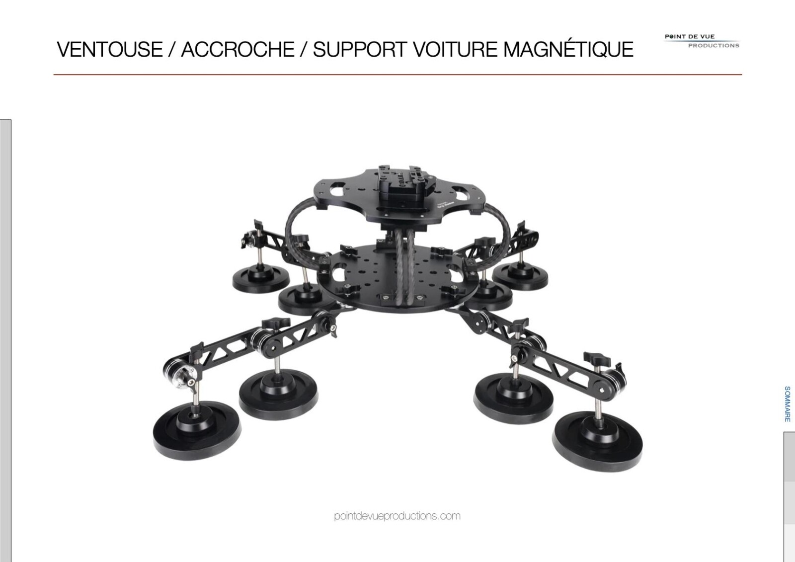 Ventouse / accroche / support / rig voiture magnétique (Grip Car Master) - Photo 1 sur 9