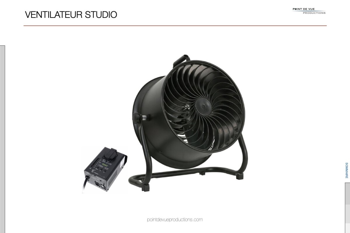 Location Ventilateur studio Showtec SF-125 - Lightyshare