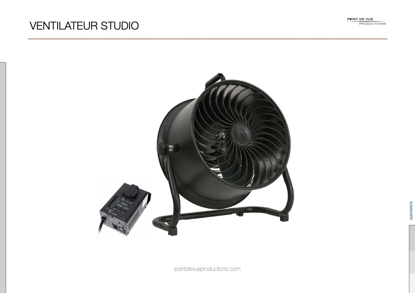 Ventilateur studio Showtec SF-125 - Photo 1 sur 9