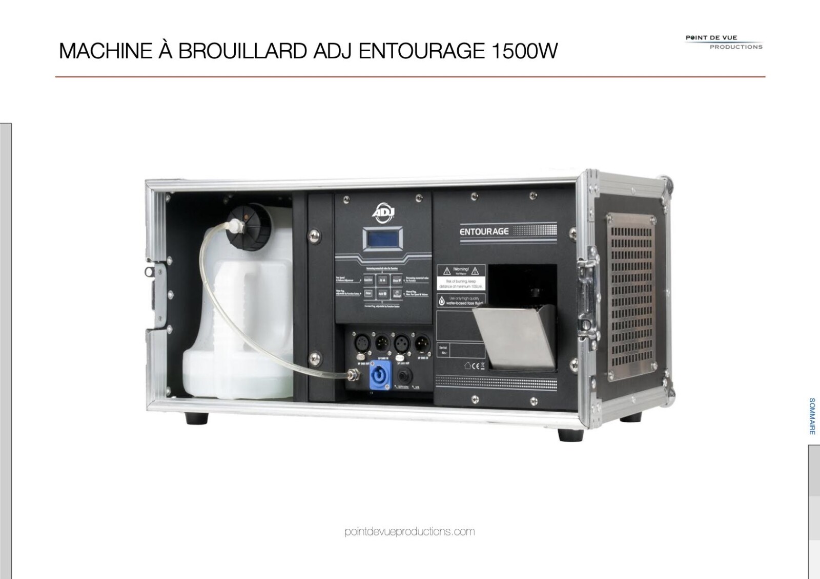 Machine à brouillard (faze) ADJ Entourage 1500w - Photo 1 sur 9
