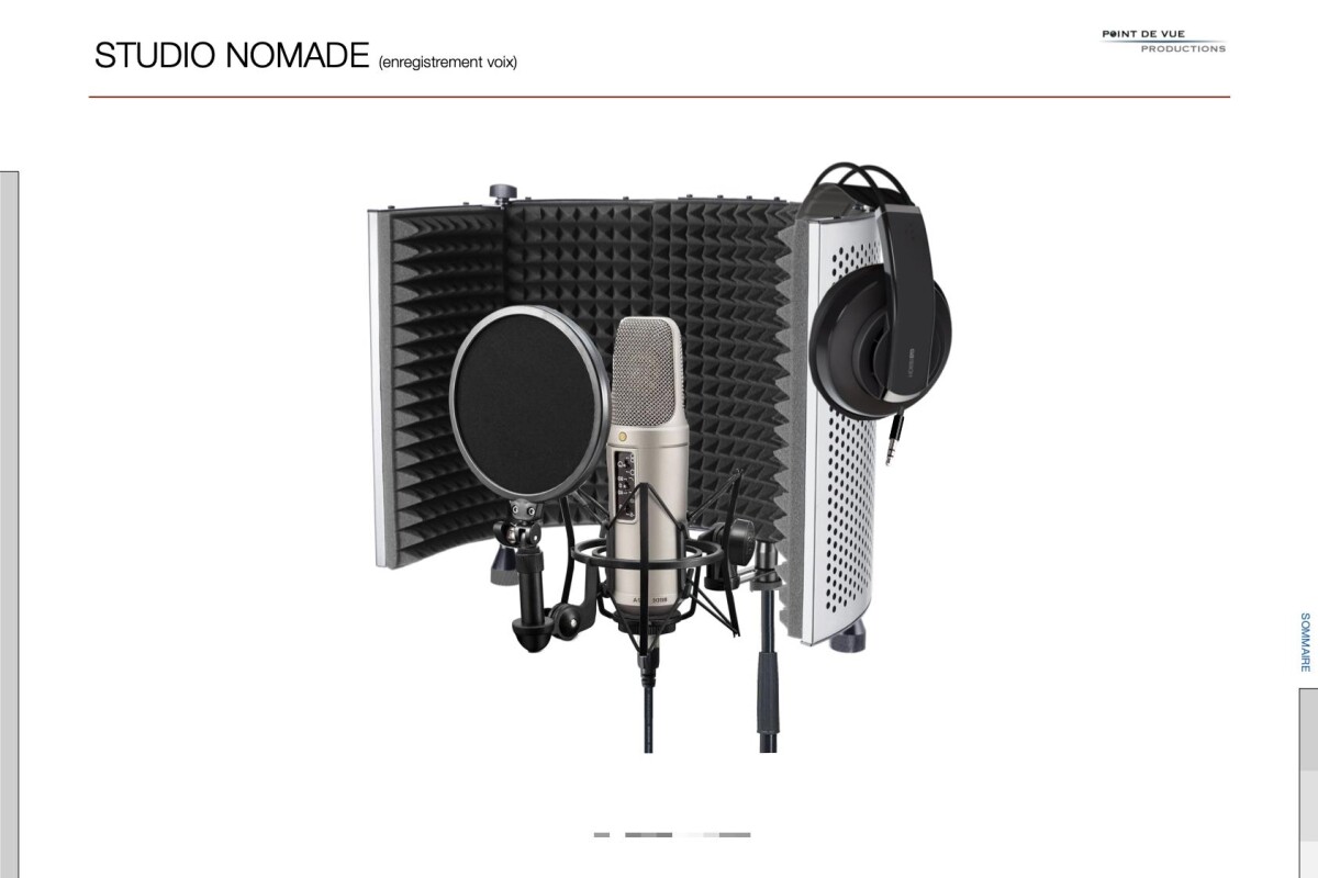 Location Studio nomade (enregistrement voix, bruitages...) - Lightyshare