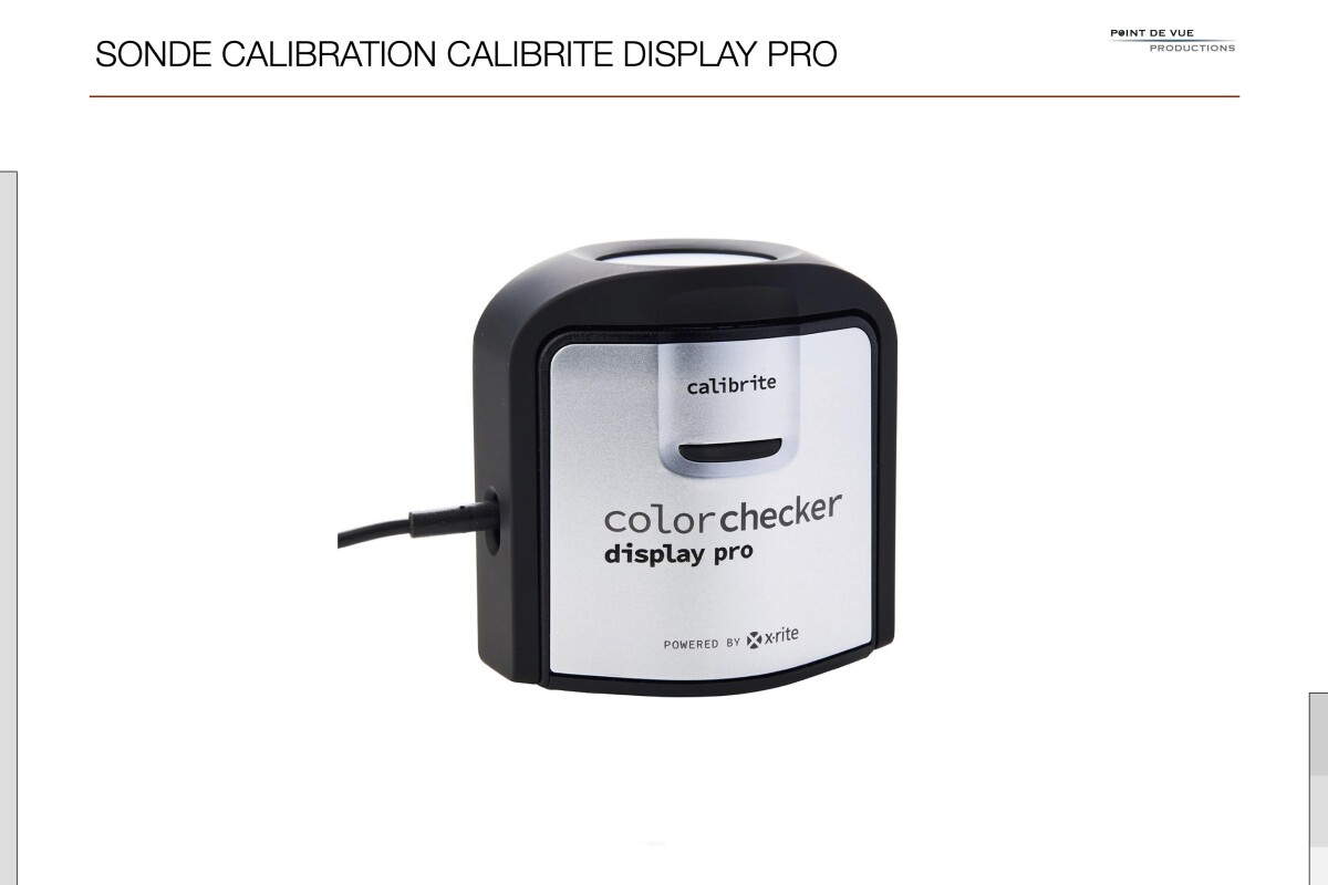 Location Sonde calibration moniteurs X-Rite/Calibrite Display Pro - Lightyshare