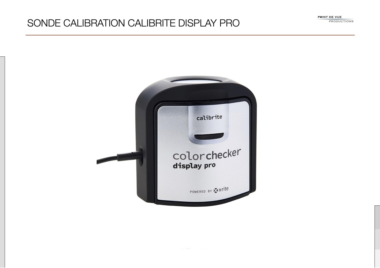 Sonde calibration moniteurs X-Rite/Calibrite Display Pro - Photo 1 sur 9