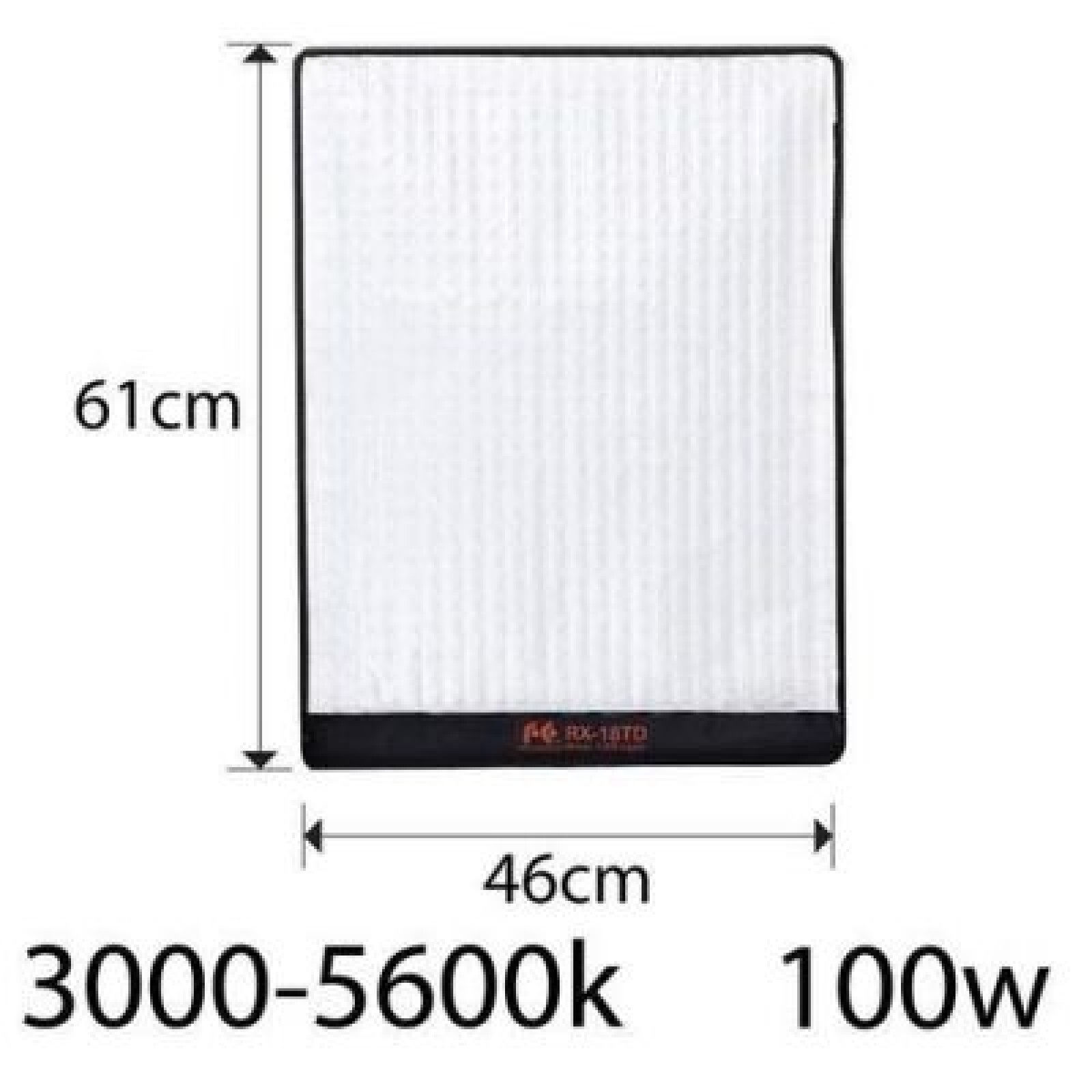 2x Panneau LED flexible 100W + Pieds - Photo 3 sur 5
