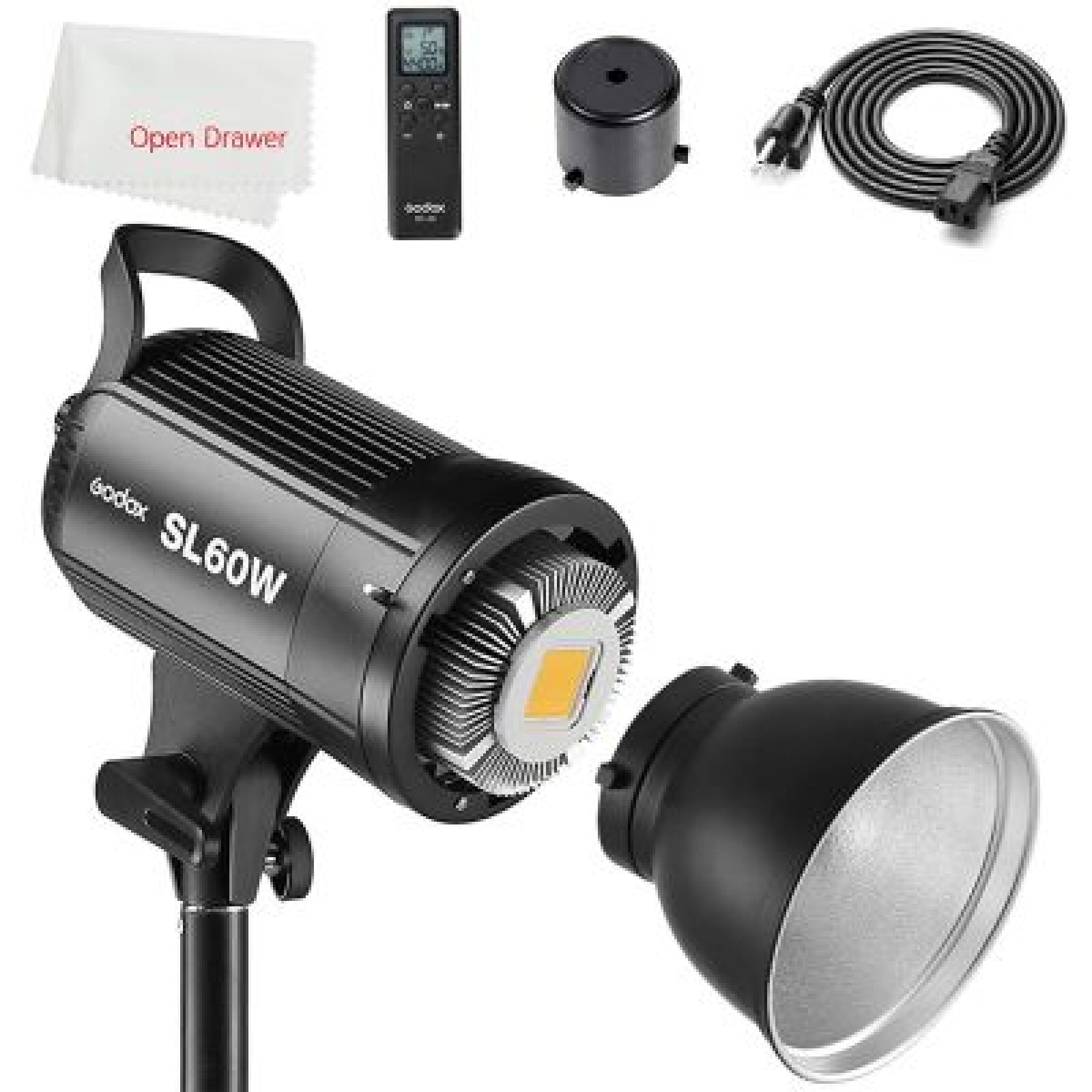 Projecteur LED Godox SL60W + Soft box 120cm - Photo 1 sur 2