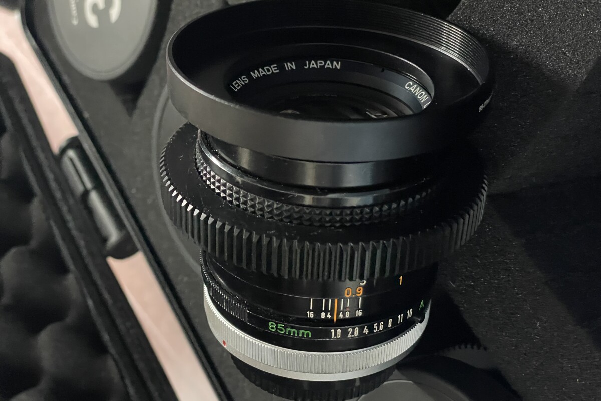 Location Canon Prime Cine Lens 85mm T1.3 Monture EF – Objectif Prime Cinéma - Lightyshare
