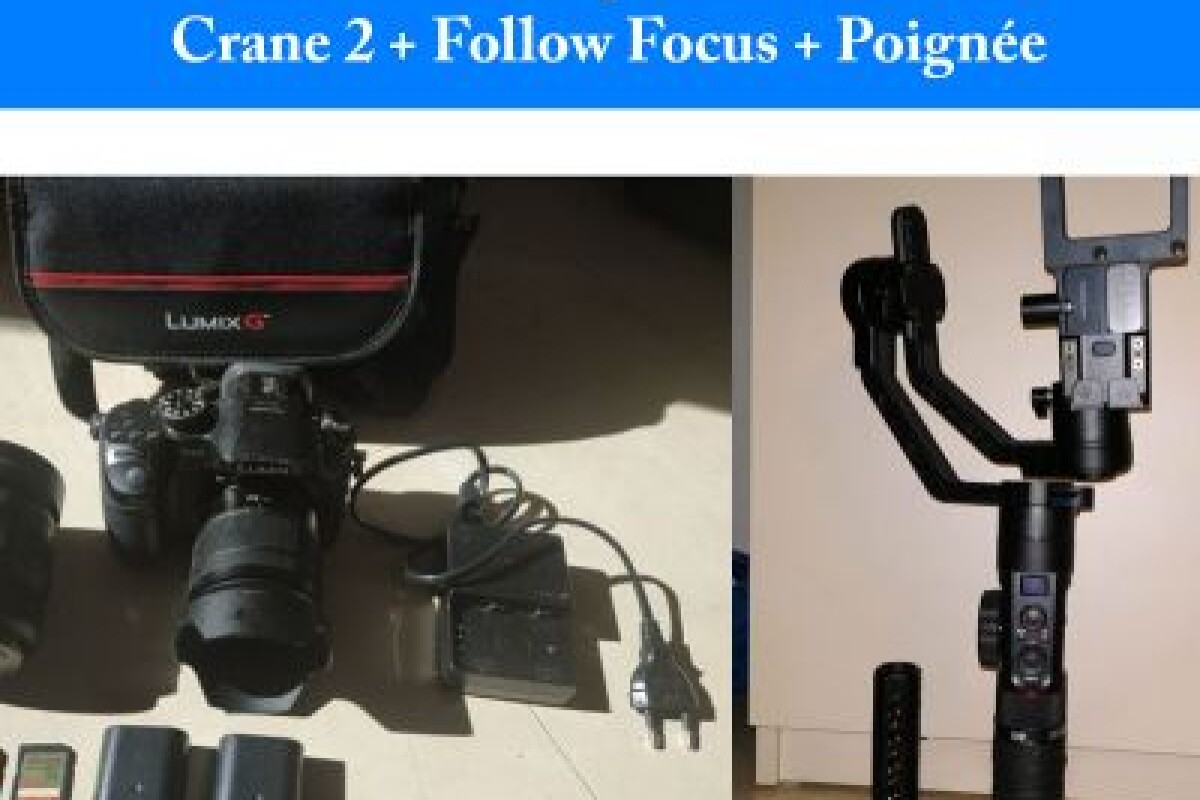 Location PACK ESSENTIEL (Lumix GH4, Speedbooster, 2 objectifs, Crane 2) - Lightyshare