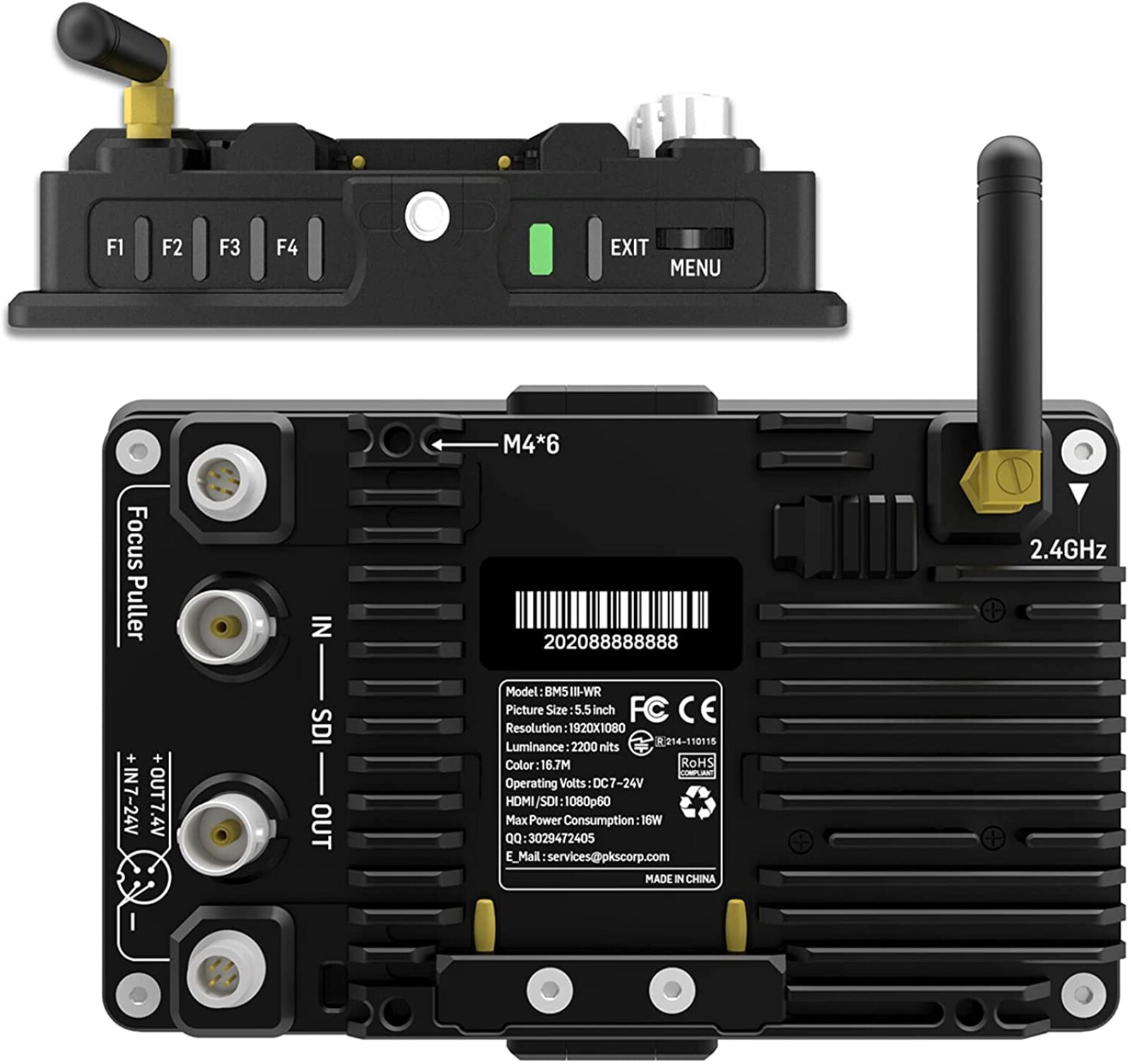 Moniteur Portkeys BM5WR - Wireless pour KOMODO/BMPCC - Photo 3 sur 3