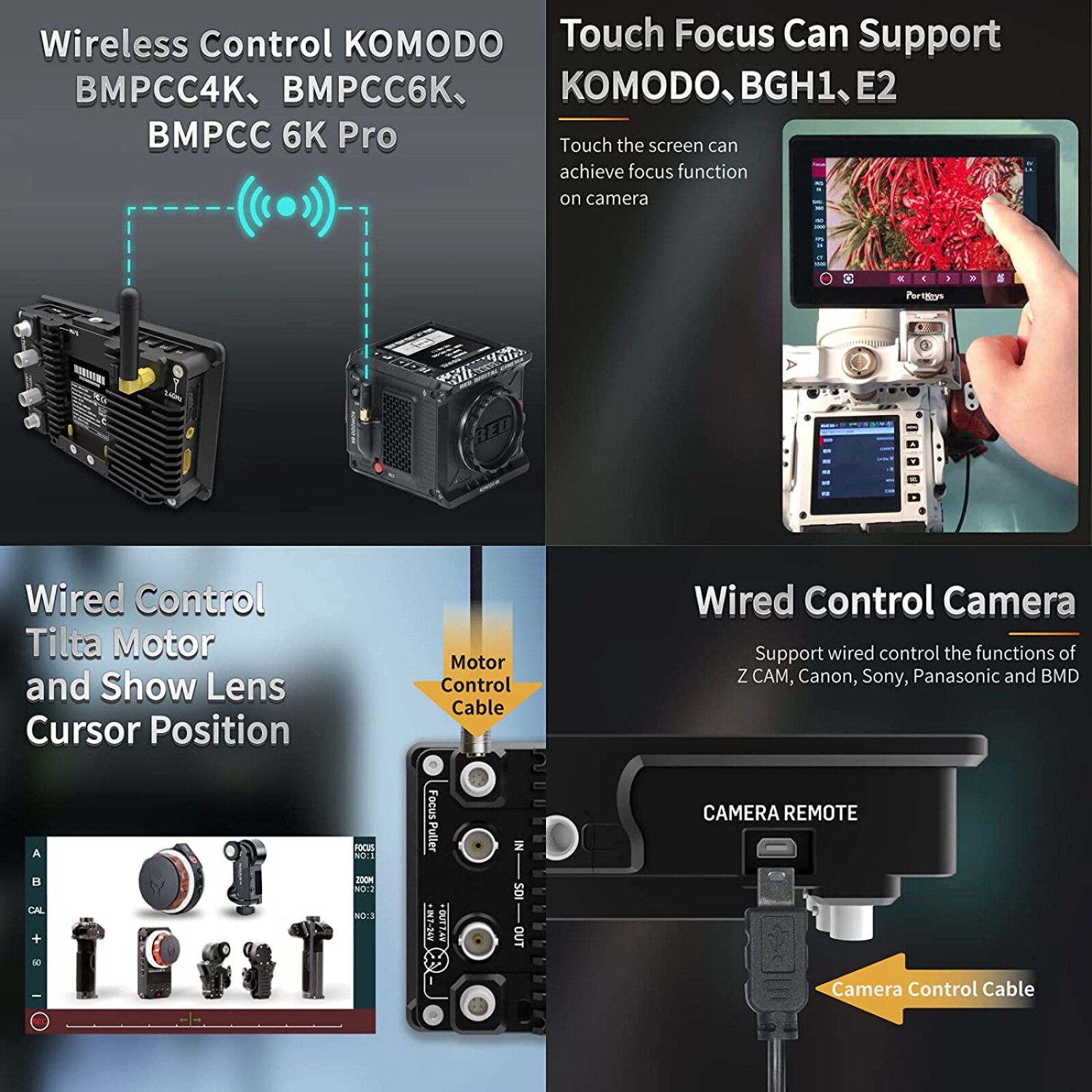 Moniteur Portkeys BM5WR - Wireless pour KOMODO/BMPCC - Photo 2 sur 3