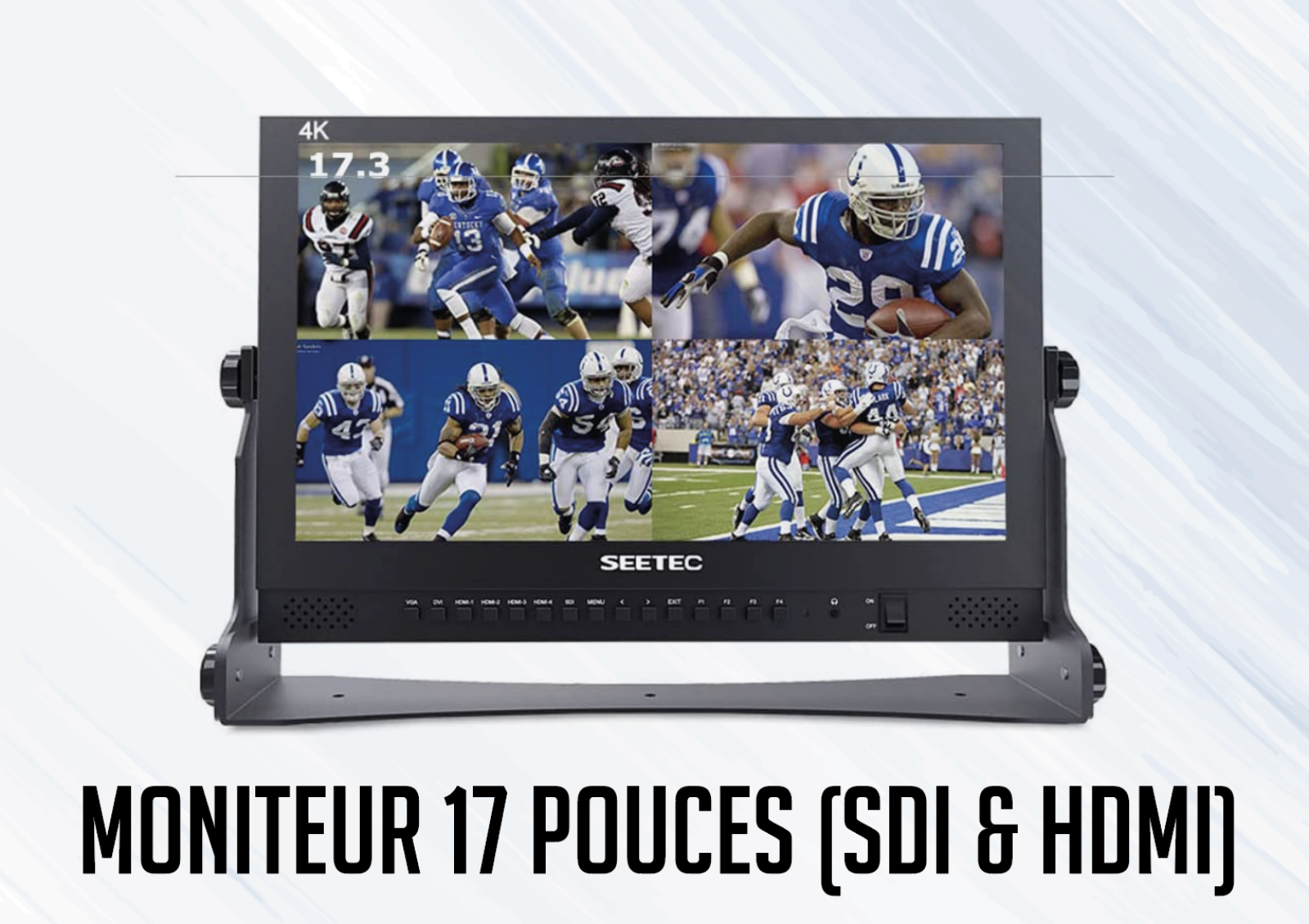 MONITEUR SEETEC 17pouces (SDI & HDMI) - Photo 1 sur 5