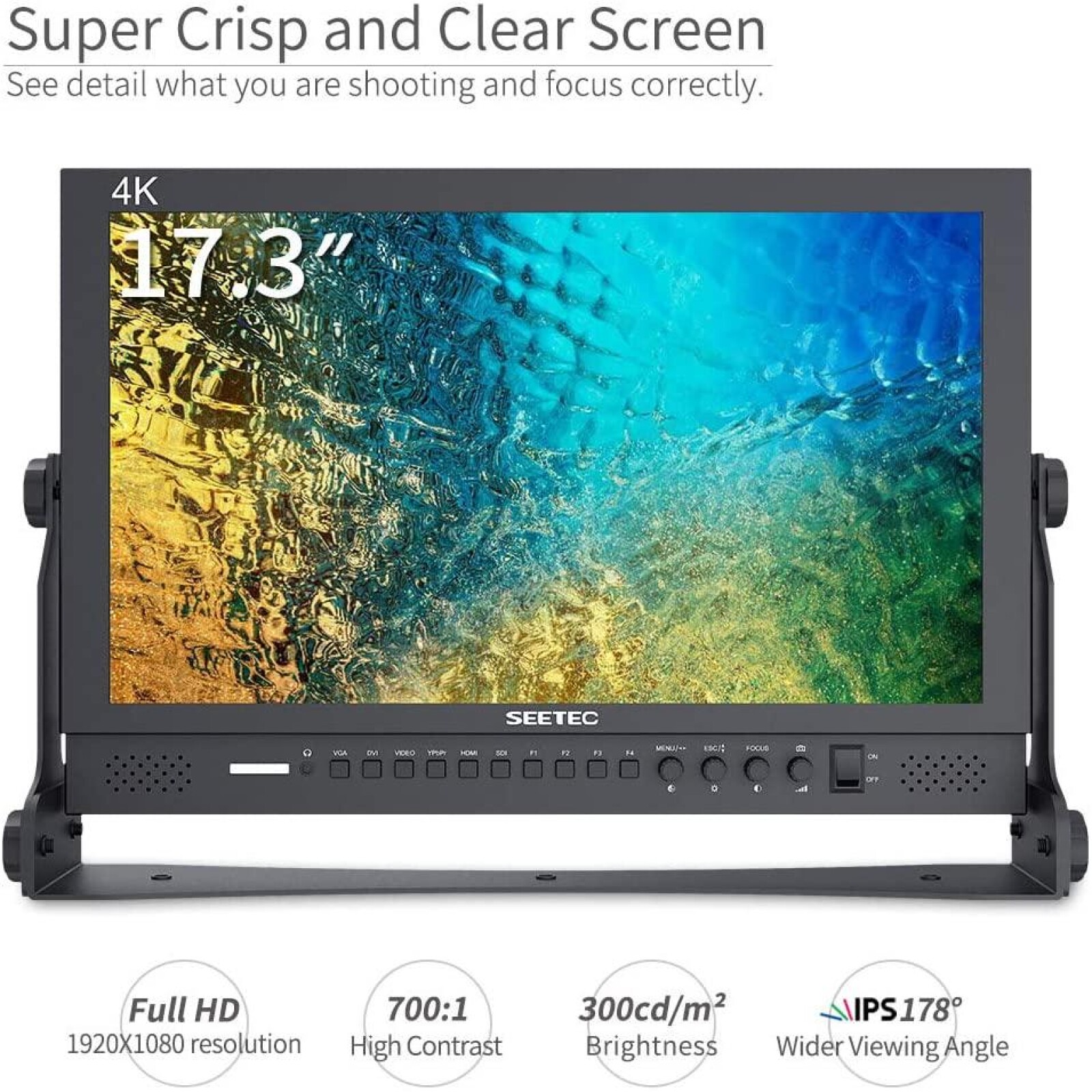 MONITEUR SEETEC 17pouces (SDI & HDMI) - Photo 3 sur 5