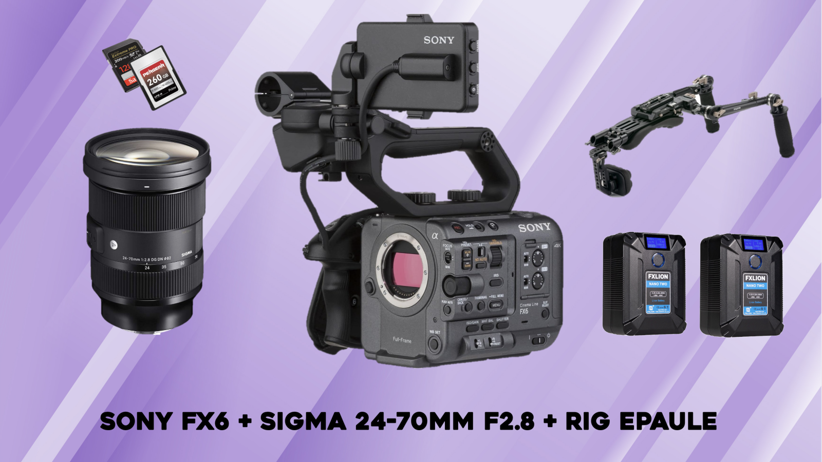 PACK EPAULE FX6 - Photo 1 sur 1