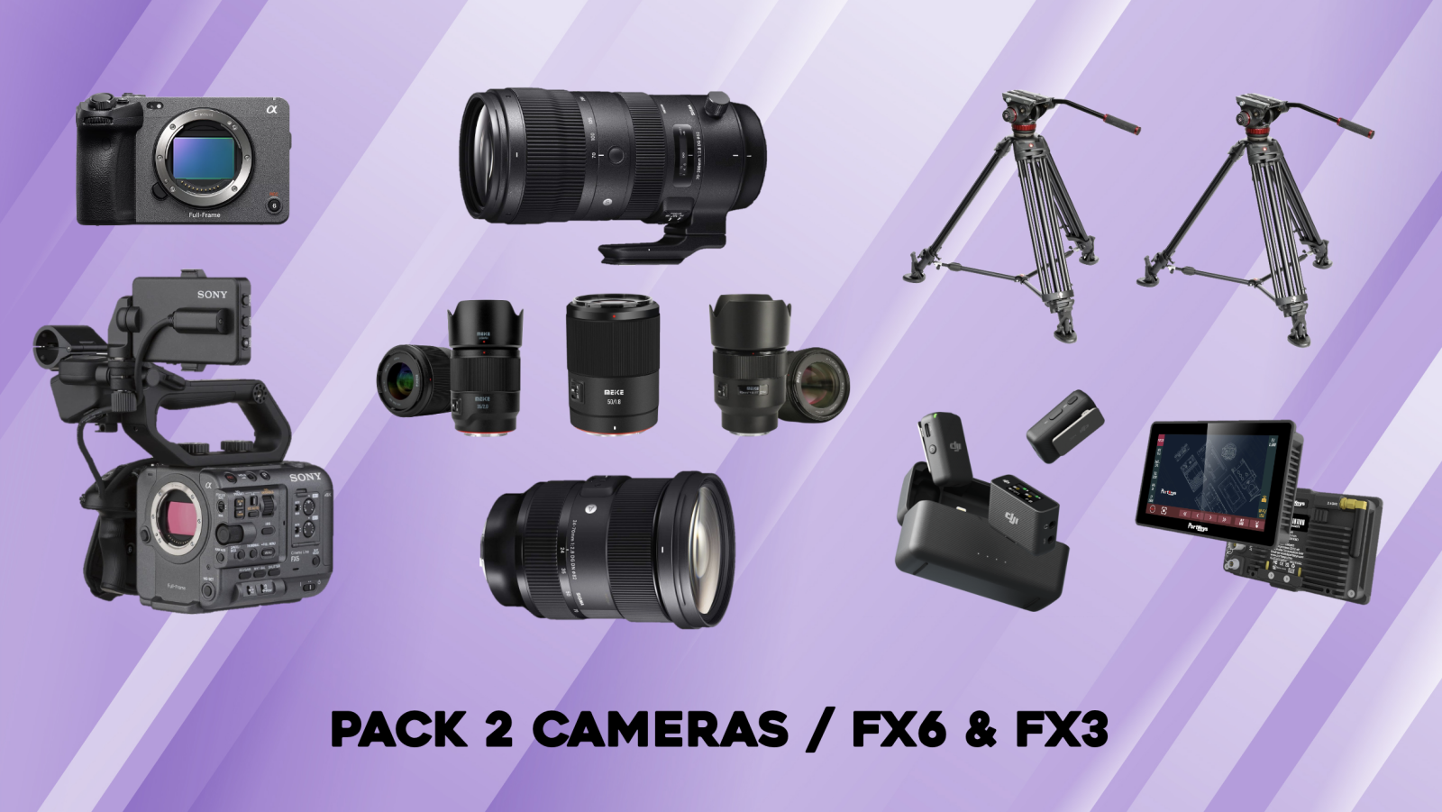 PACK 2 CAMERAS FX6 & FX3 - Photo 1 sur 1