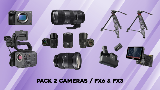 Location PACK 2 CAMERAS FX6 & FX3