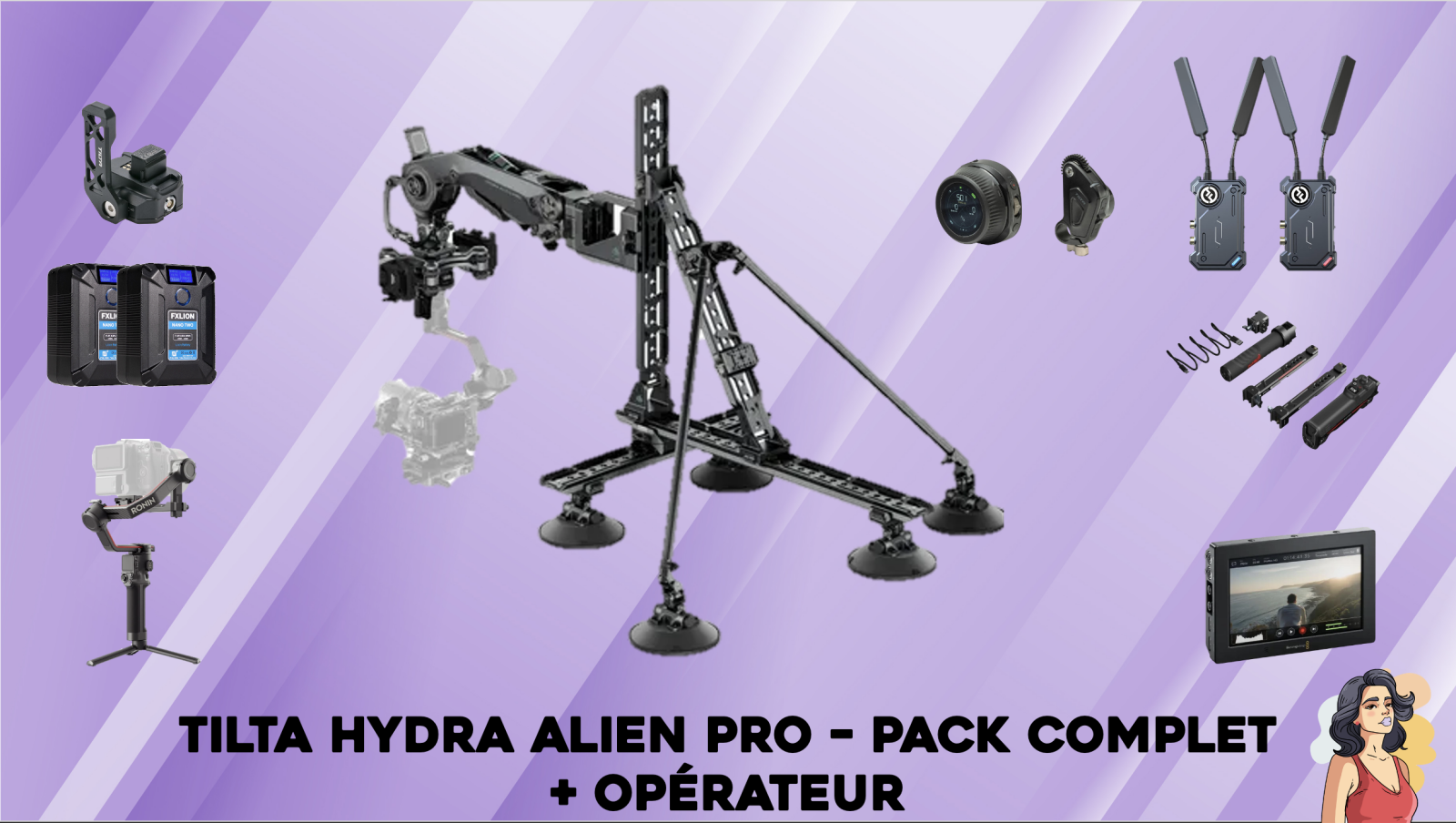 PACK HYDRA ALIEN PRO + OPERATEUR - Photo 1 sur 1