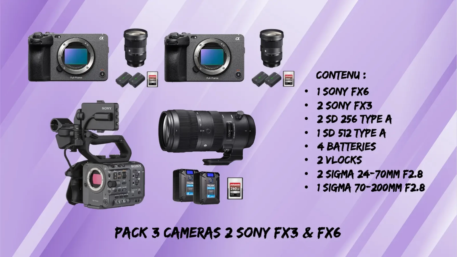 PACK MULTICAM SONY - Photo 1 sur 1