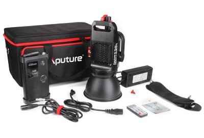 Location Aputure COB 120D Mark II + Light Dome Mini II
