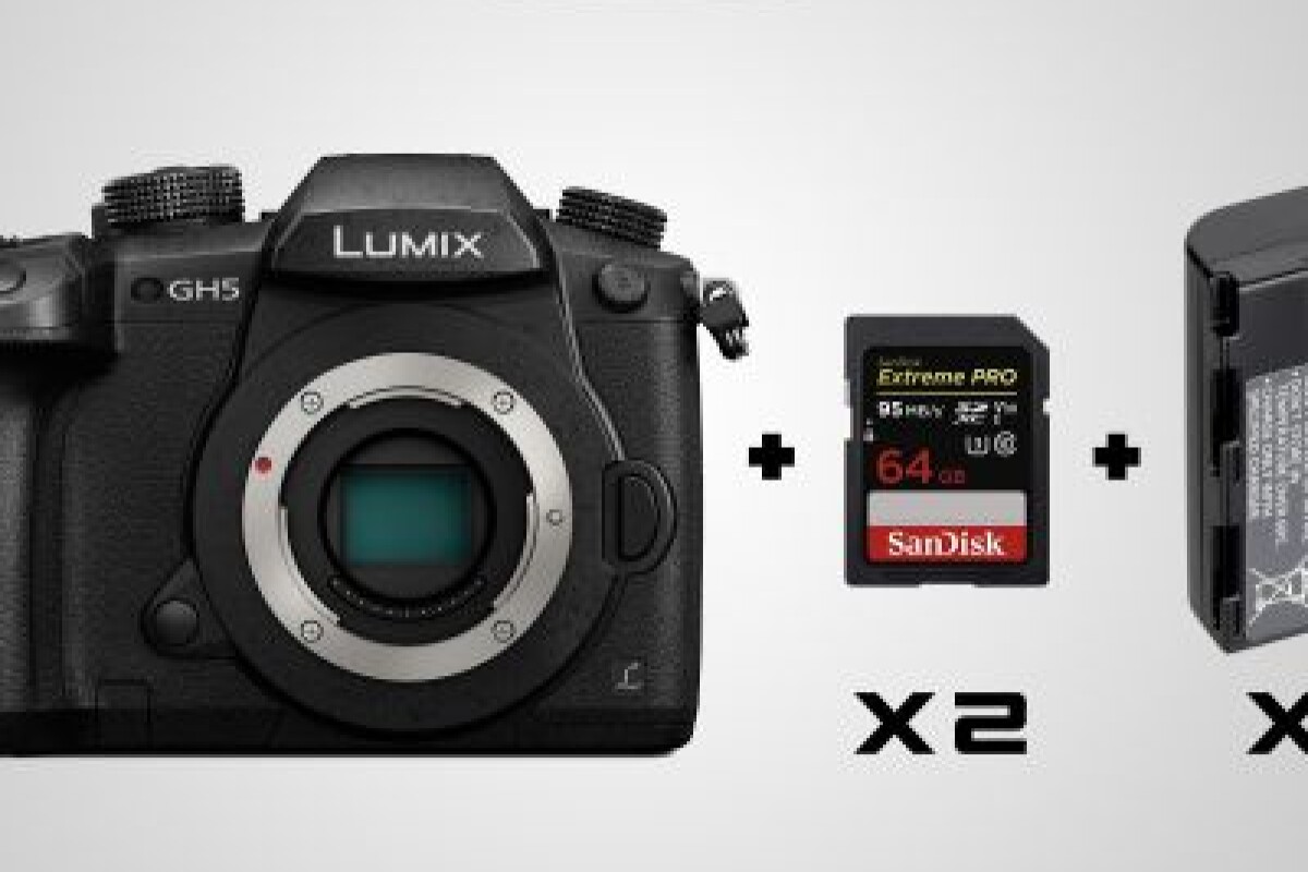 Location Panasonic GH5 + V-Log + 3 batteries + 2 cartes SD 64go 95mb/s - Lightyshare