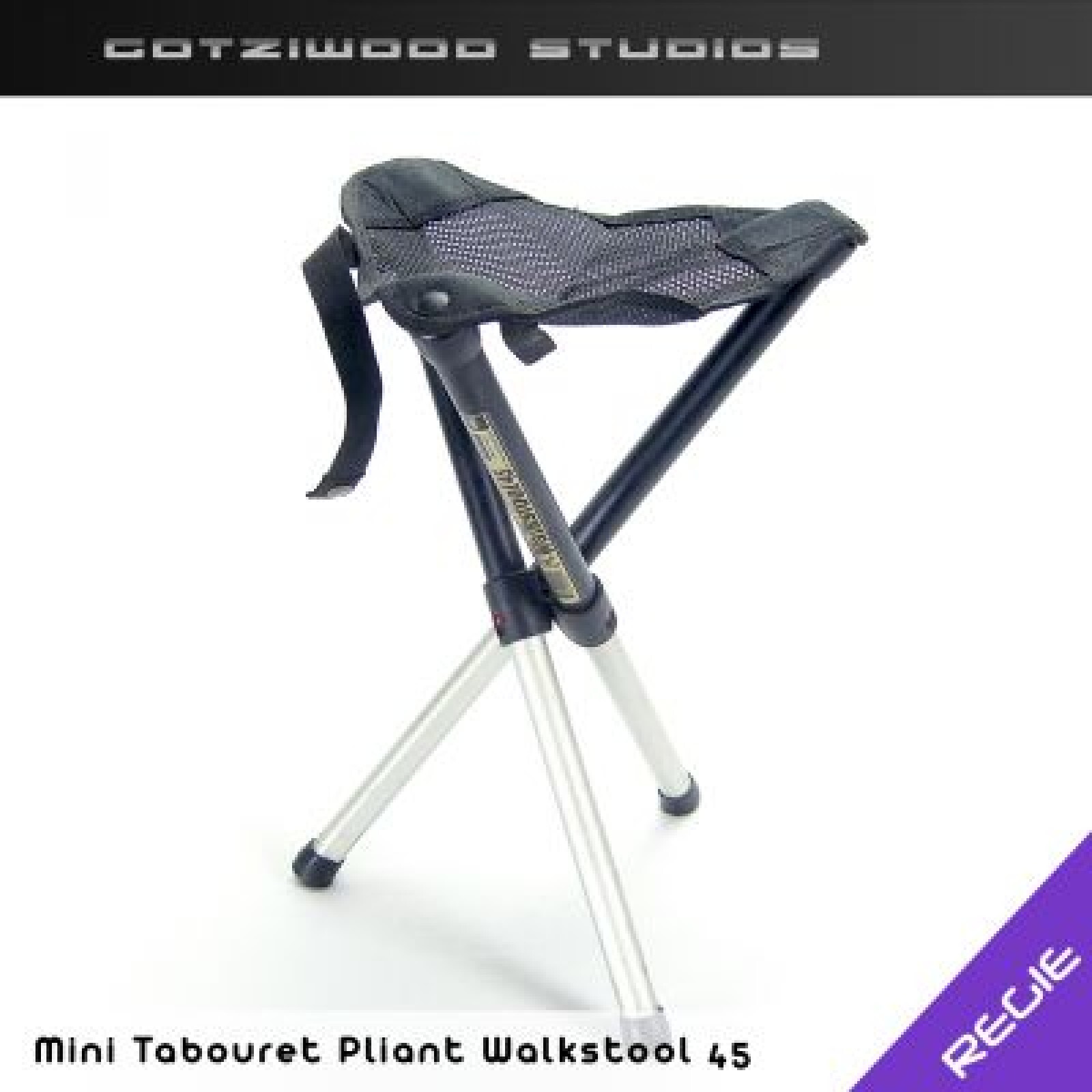Mini Tabouret Pliant Walkstool 45 - Photo 1 sur 2