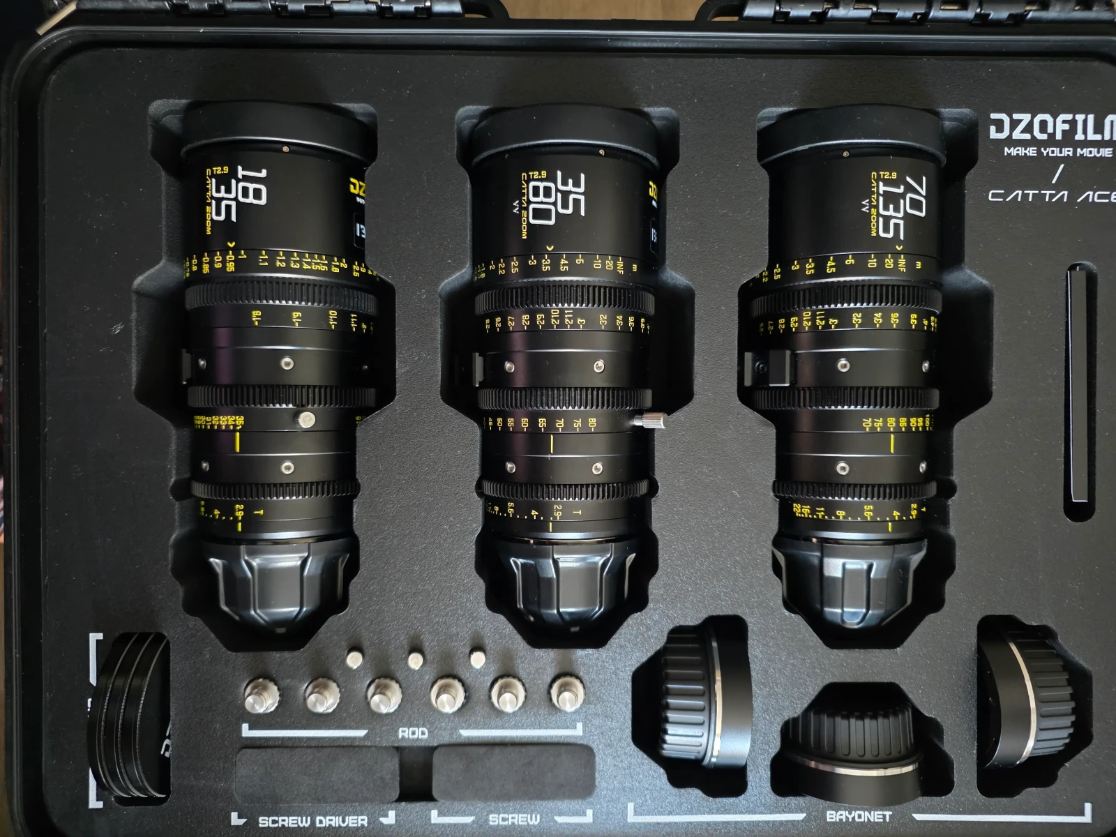 DZOFILM Catta Ace Zooms PL/EF 35-80mm T2.9 + 70-135mm T2.9 - Photo 2 sur 2