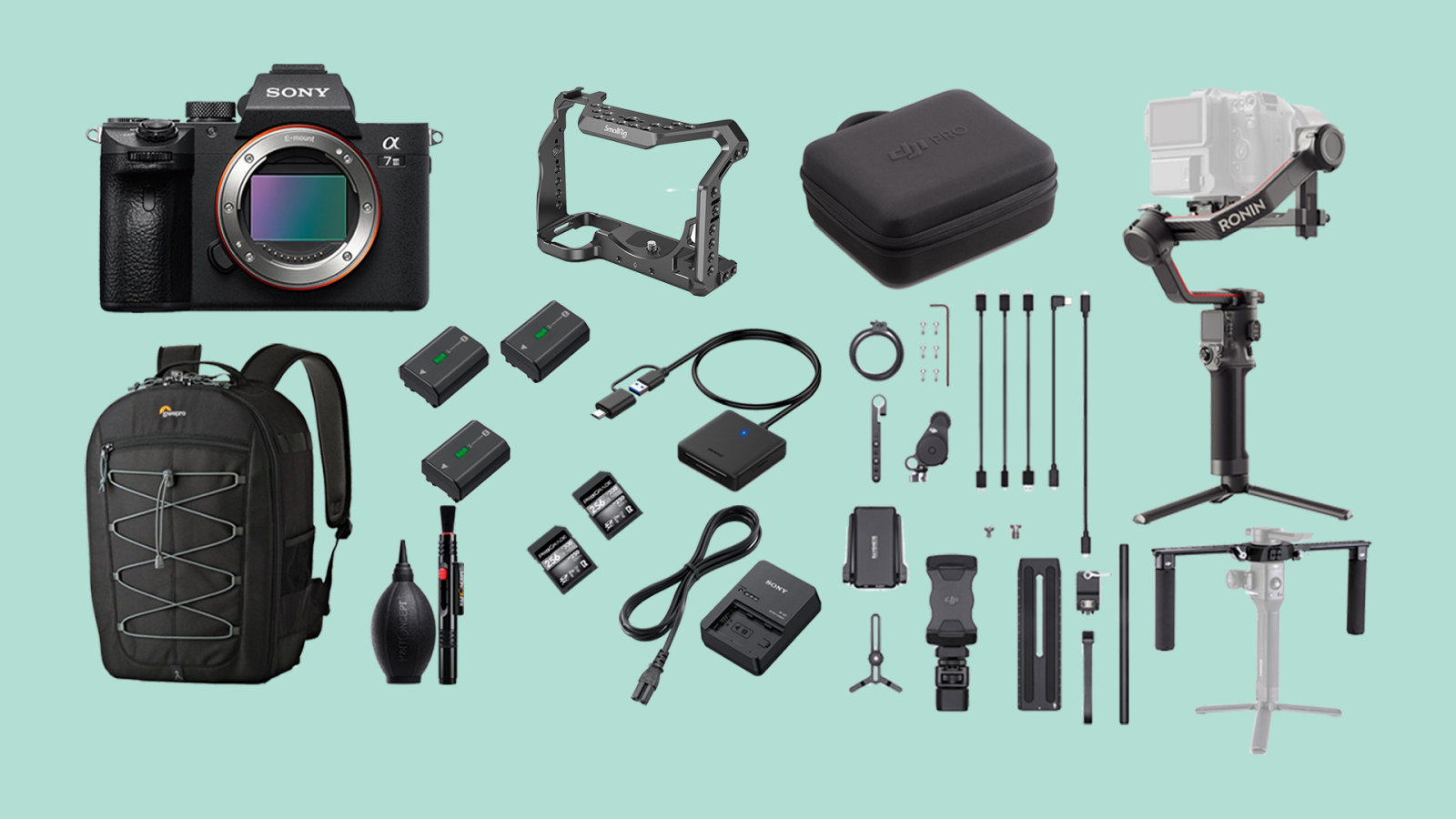 Sony Alpha 7S III / Ronin RS3 Pro Combo (A7S III, A7S3, 7S3, 7SIII, kit tournage, pack) - Photo 1 sur 1