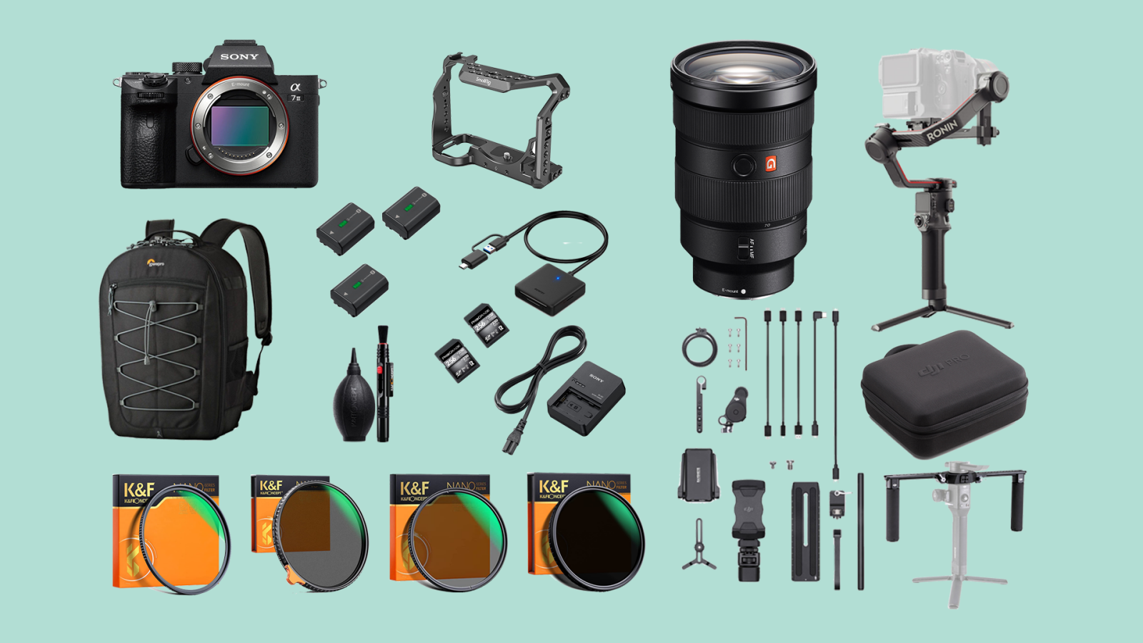 Sony Alpha 7S III Optique 24-70GM f/2.8 / Ronin RS3 Pro Combo / Filtres (A7S III, A7S3, 7S3, 7SIII, kit) - Photo 1 sur 1