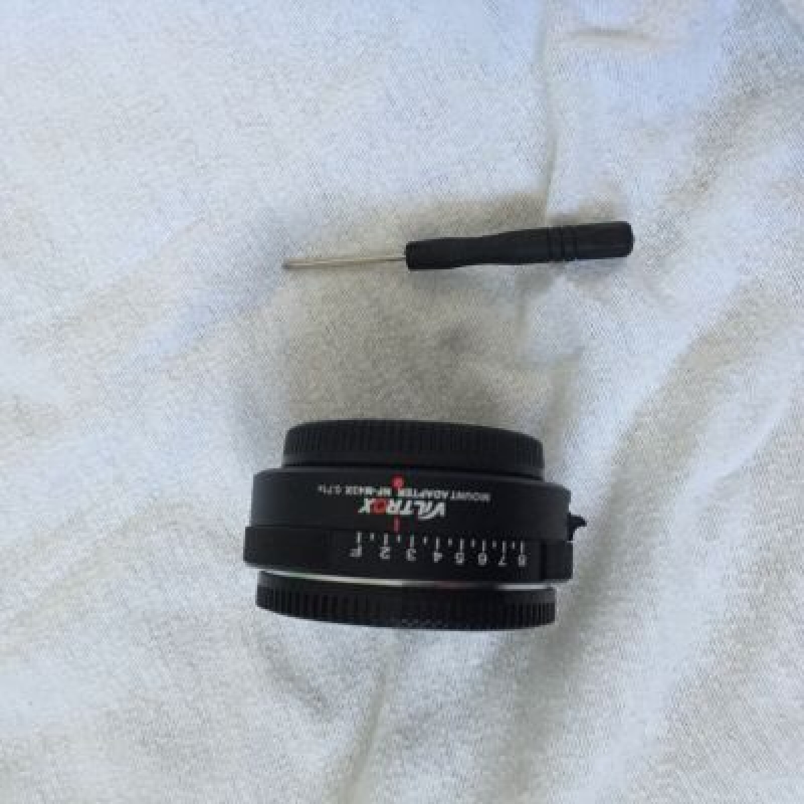 Bague d'adaptation Nikon F/G/D vers boitier M43, 0,71x, avec contrôle de diaphragme - Photo 1 sur 4