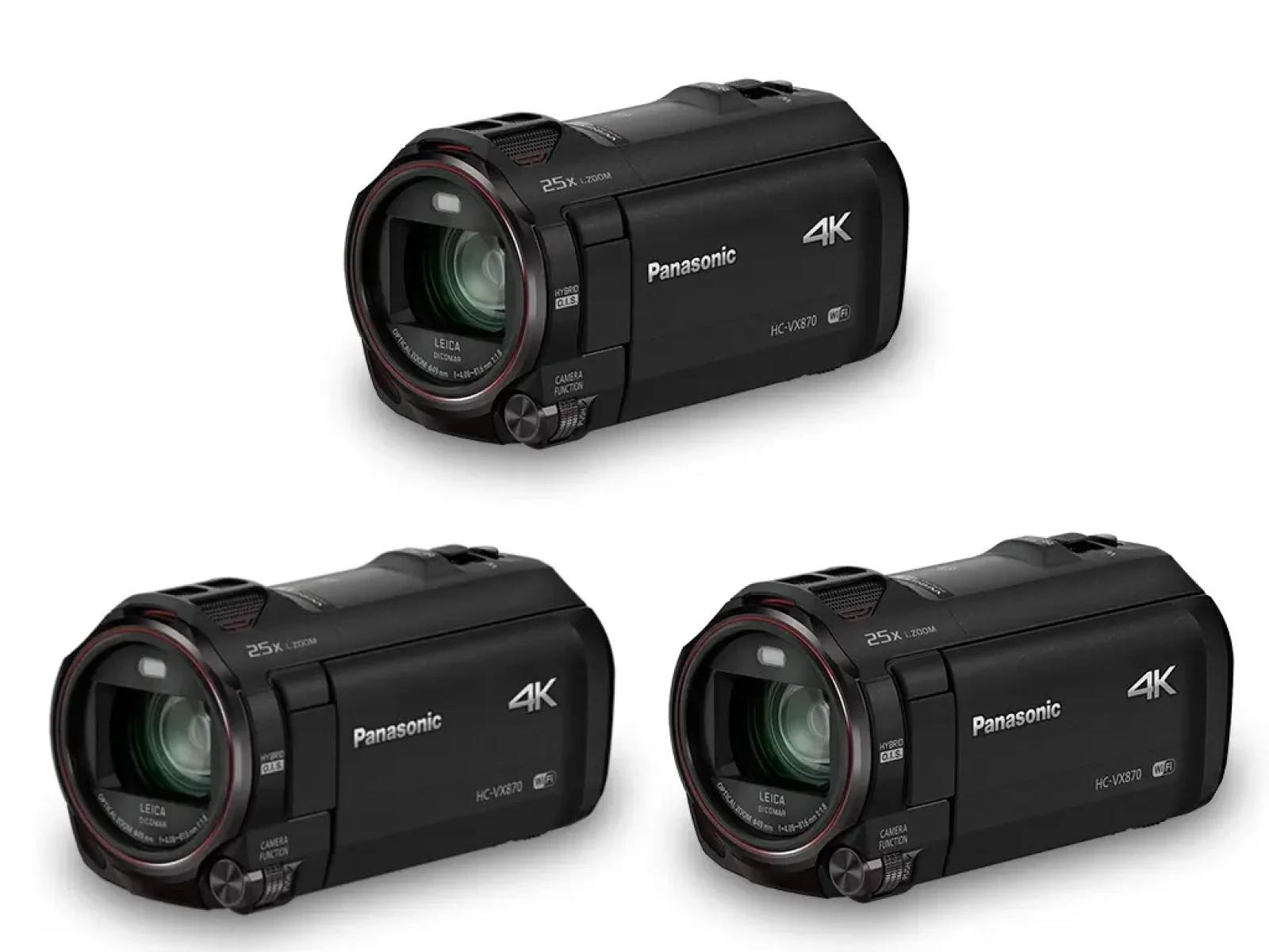 Pack trois caméscopes Panasonic HC-VX870 - Photo 1 sur 1