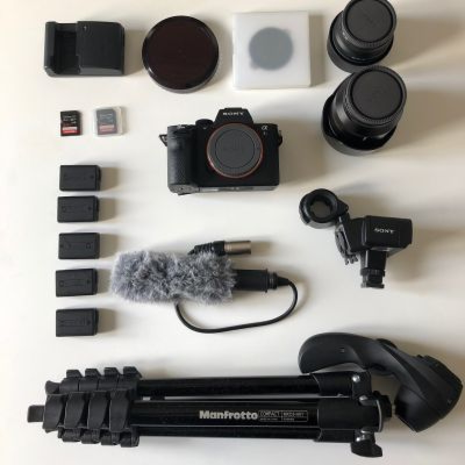 PACK TOURNAGE - A7S II - SONY 24-70mm f4.0 - SONY 50mm f1.8 - Trépied Manfrotto - Photo 1 sur 2