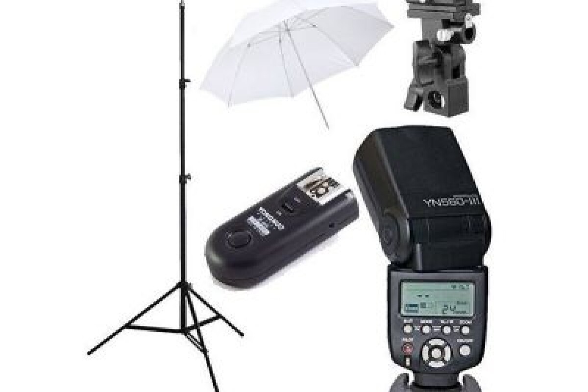 Location Kit flashs strobist Yongnuo (x2) avec pieds et accessoires - Lightyshare