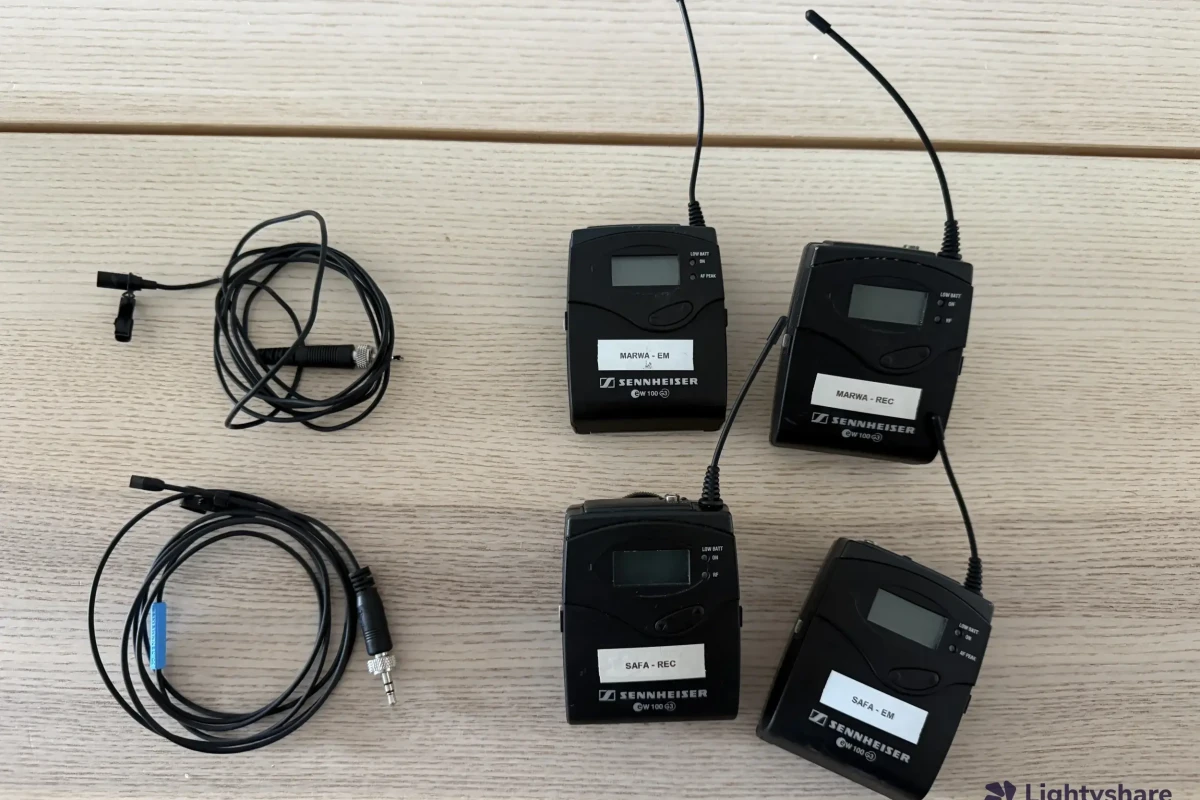 Location Kit 2 micro-cravate sans fil (Lava Mic) canaux G3 - Lightyshare