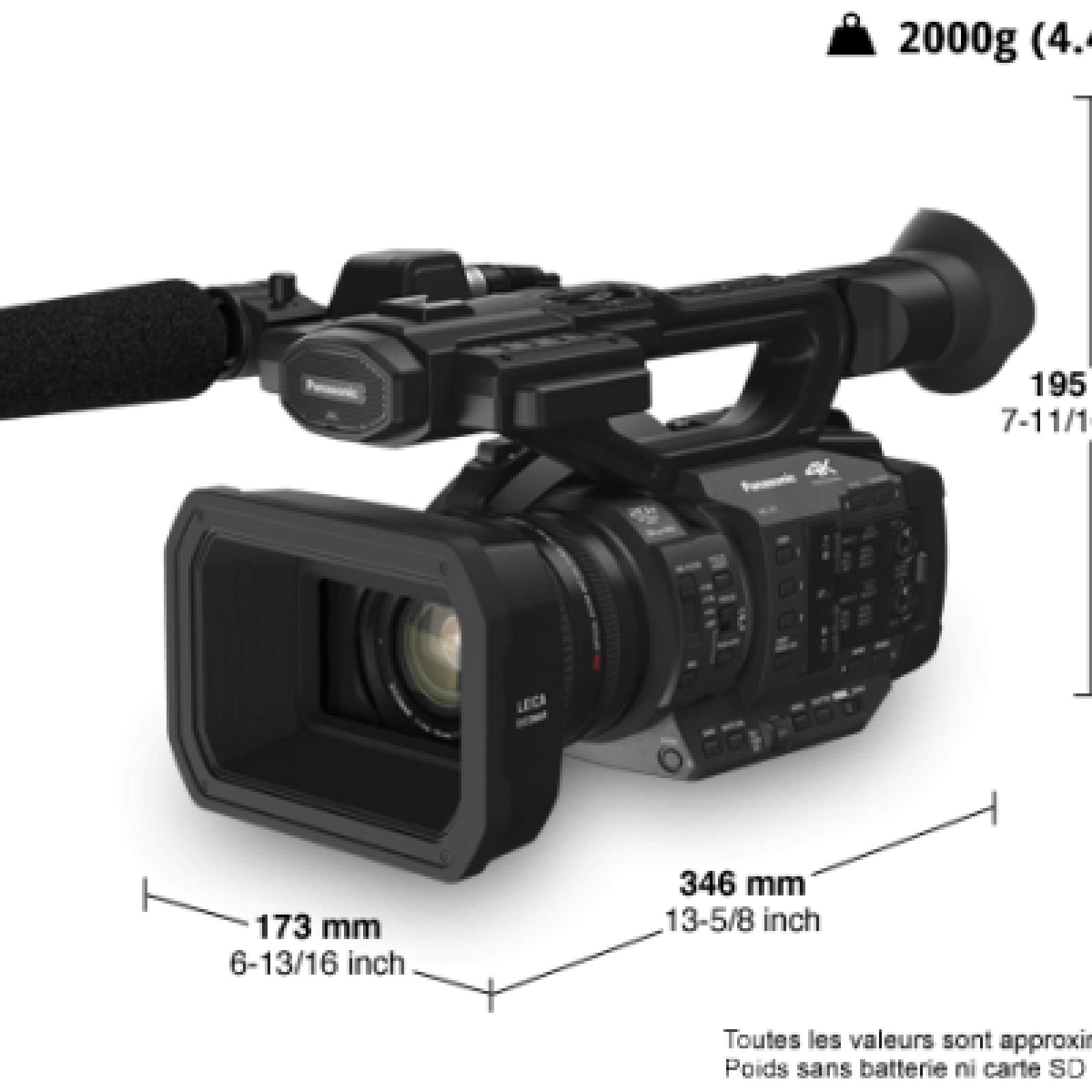 Panasonic Caméra professionnelle 4K HC-X1 + trépieds + 2 batteries + Double Chargeur Panasonic  + une mallette rigide. - Photo 1 sur 5