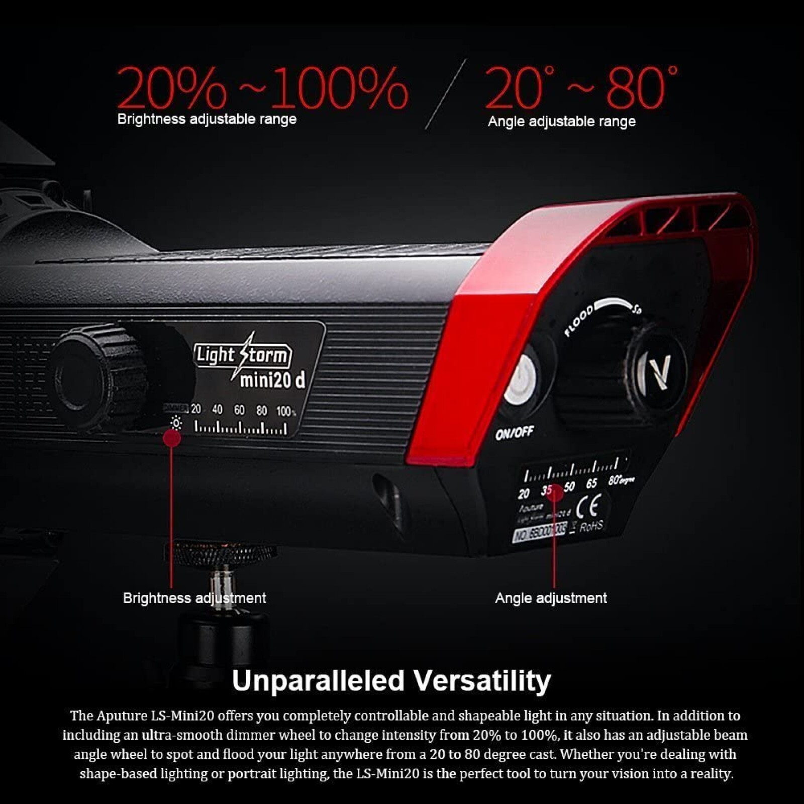 Kit LED APUTURE Mini fresnel_20ddc - Photo 5 sur 5