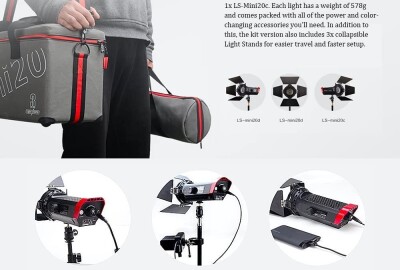 Location Kit LED APUTURE Mini fresnel_20ddc