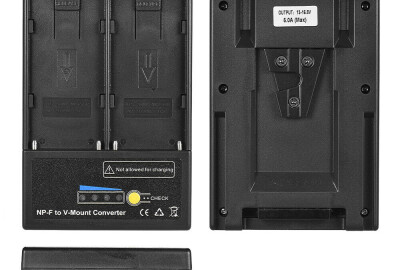 Location NP-F to V-Mount adaptateur