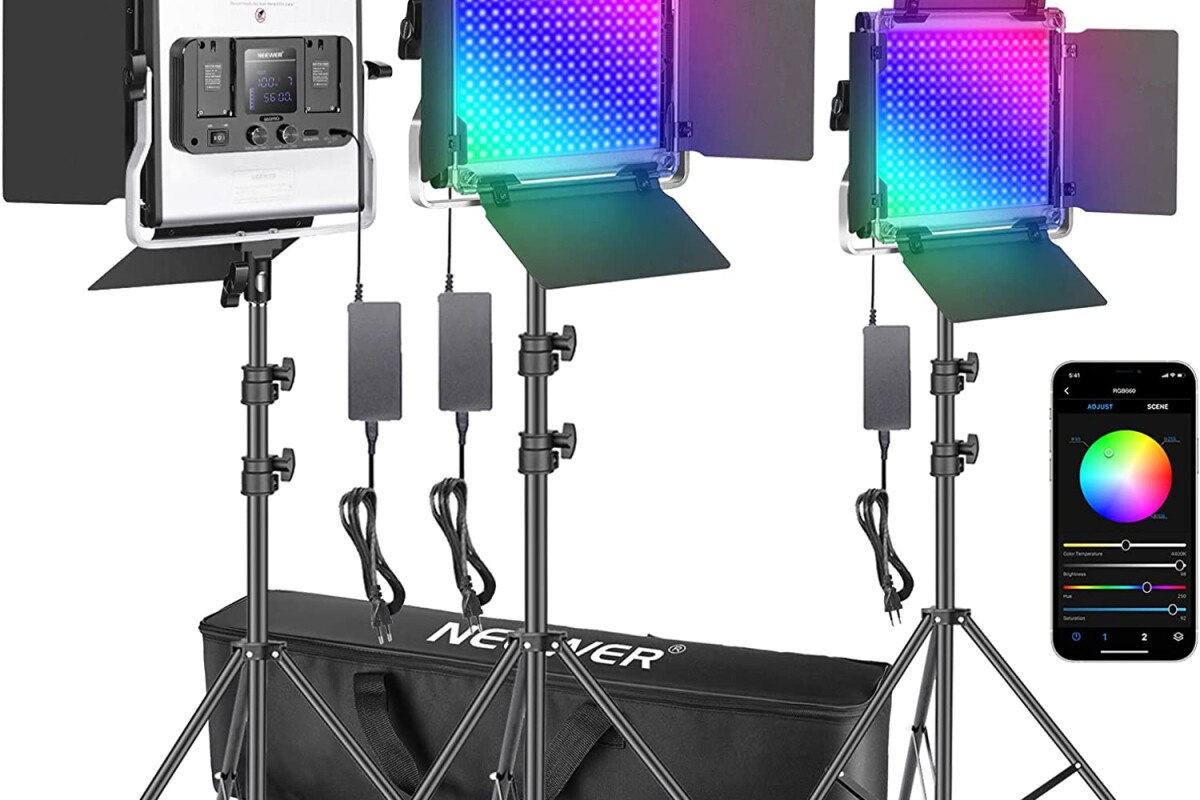 Location Kit Neewer 3x LED RGB  - Lightyshare