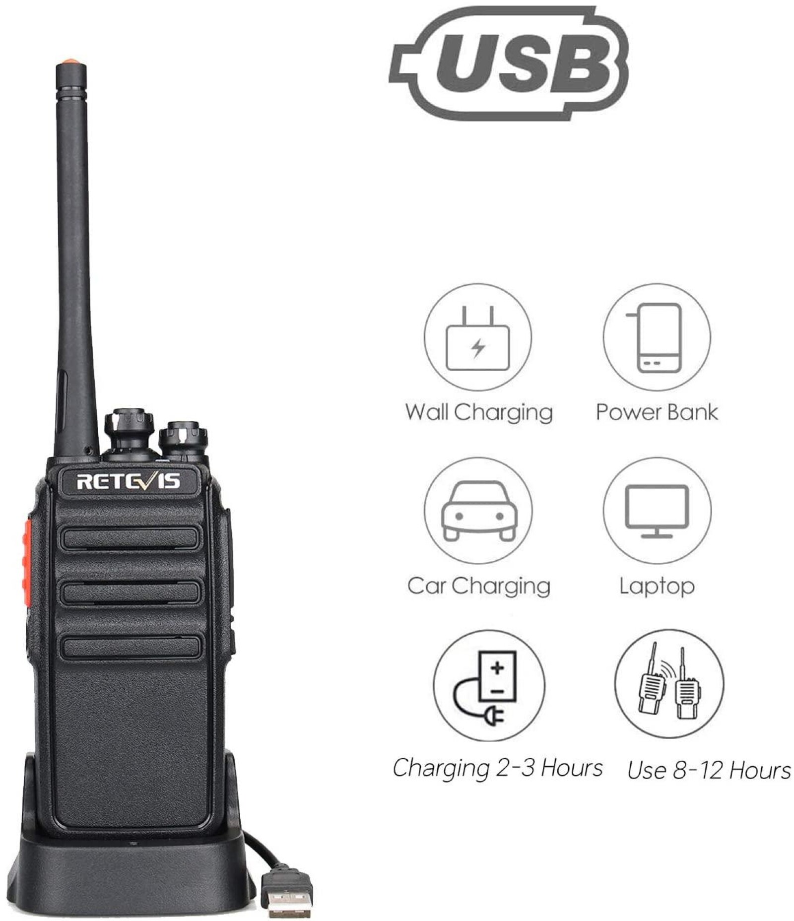 4 Talkie Walkie Retevis RT24 Plus  - Photo 4 sur 4