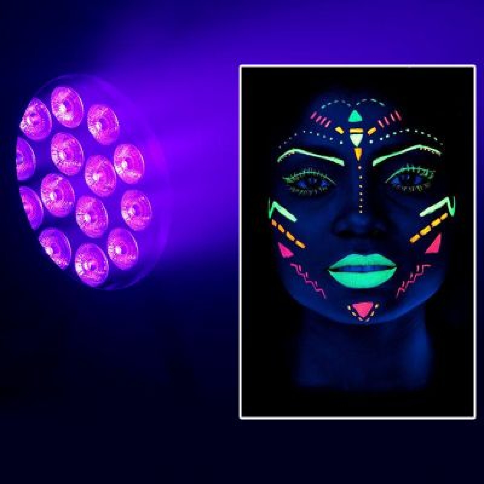 Kit 2 x Lumière noire 14 x 15w + télécommande - Photo 2 sur 2
