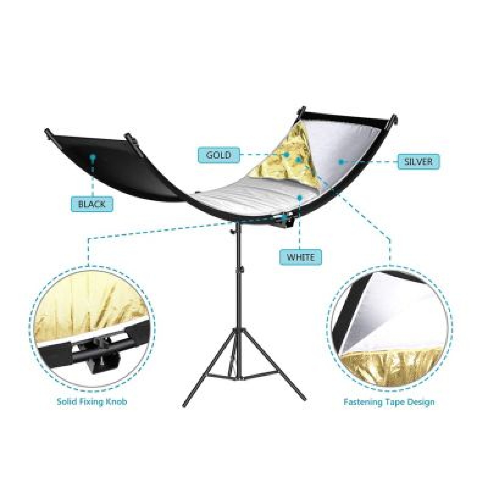 Réflecteur beauté Type U avec 4 surfaces - Photo 2 sur 3