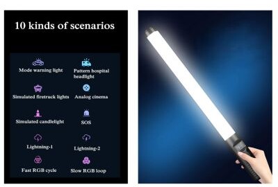 Location Torche  Led RGB sur batterie autonome